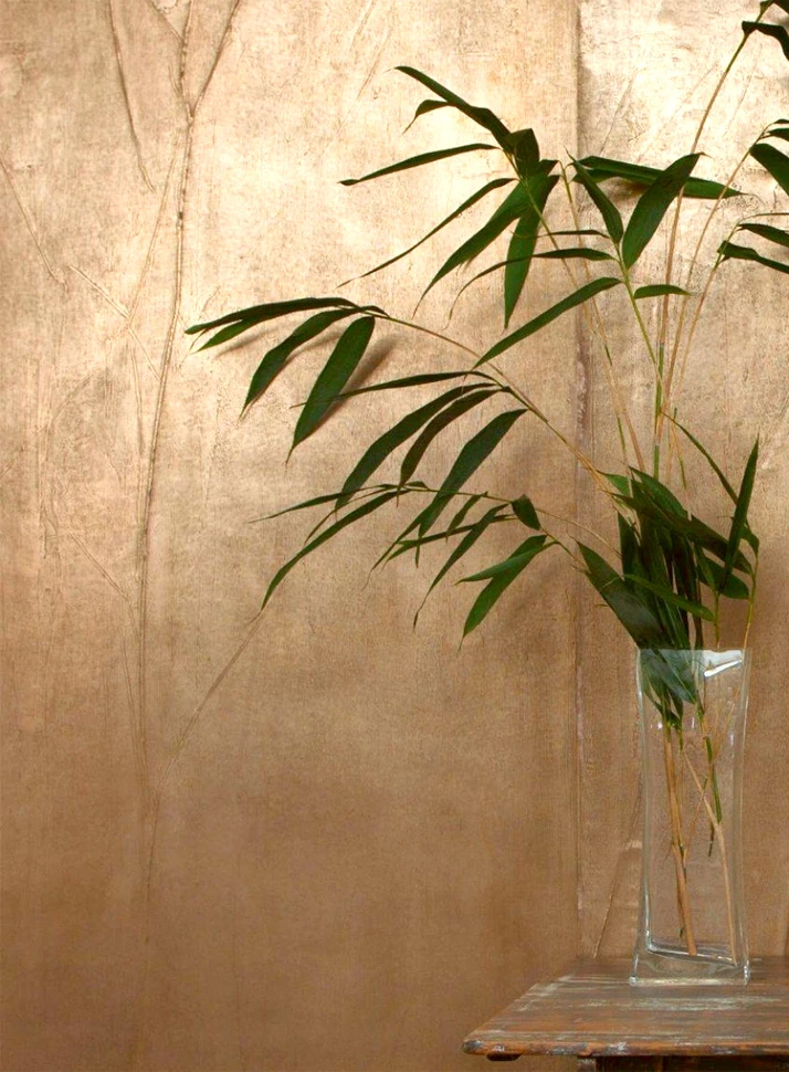 sustainable silver metallic wallpaper